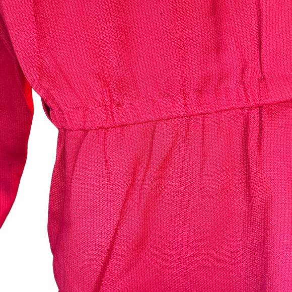 Jaegar Bright Red Vintage Great Britain Business Dress - Picture 6 of 7